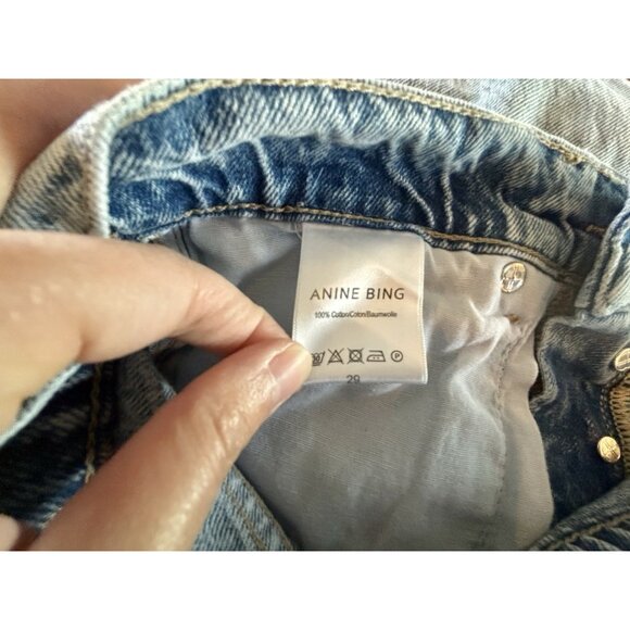 Anine Bing Light Blue Women Jeans - Picture 13 of 14
